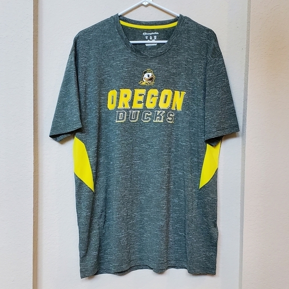 Oregon Ducks Champion Elite Mens Tee SS Green & Yellow Size XL - Picture 2 of 4